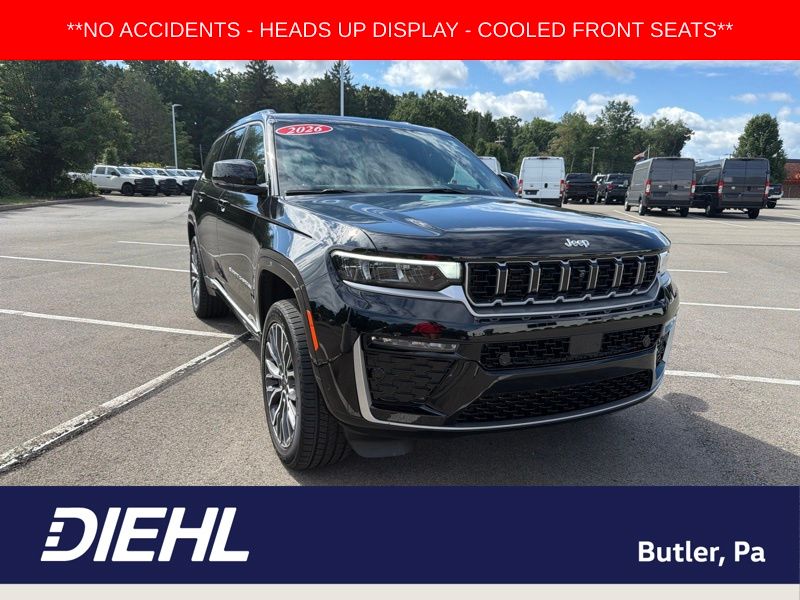 Diamond Black Crystal Pearlcoat 2026 Jeep Grand Cherokee L SUV / Crossover Four-Wheel Drive 8-Speed Automatic