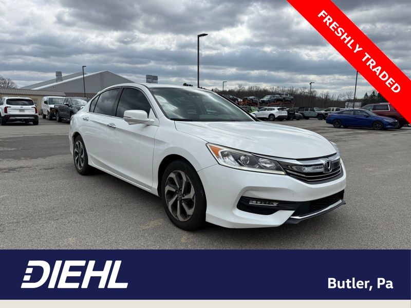 White Orchid Pearl 2017 Honda Accord EX-L FWD with Navigation and Honda Sensing Sedan Front-Wheel Drive Continuously Variable Transmission