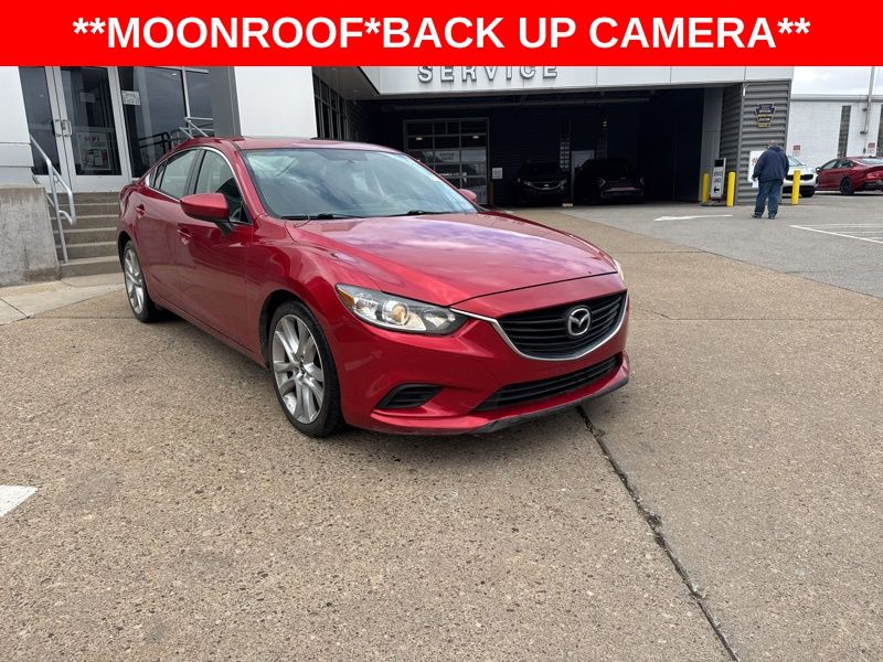 Soul Red Metallic 2016 Mazda MAZDA6 i Touring Sedan Front-Wheel Drive 6-Speed Automatic