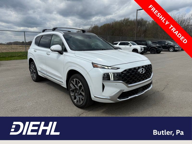 Quartz White 2022 Hyundai Santa Fe Calligraphy AWD SUV / Crossover All-Wheel Drive Automatic