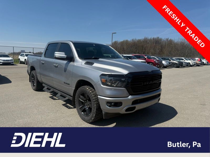 Billet Silver Metallic Clearcoat 2020 RAM 1500 Big Horn Crew Cab 4WD Pickup Truck Four-Wheel Drive 8-Speed Automatic