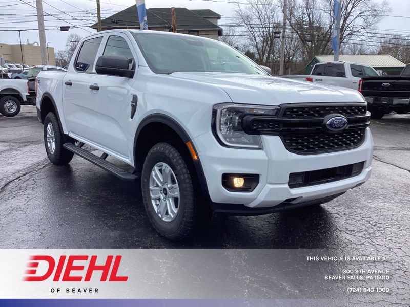Oxford White 2026 Ford Ranger XL SuperCrew 4WD Pickup Truck Four-Wheel Drive Automatic