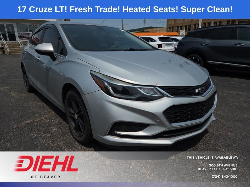 Silver Ice Metallic 2017 Chevrolet Cruze Sedan Front-Wheel Drive 6-Speed Automatic