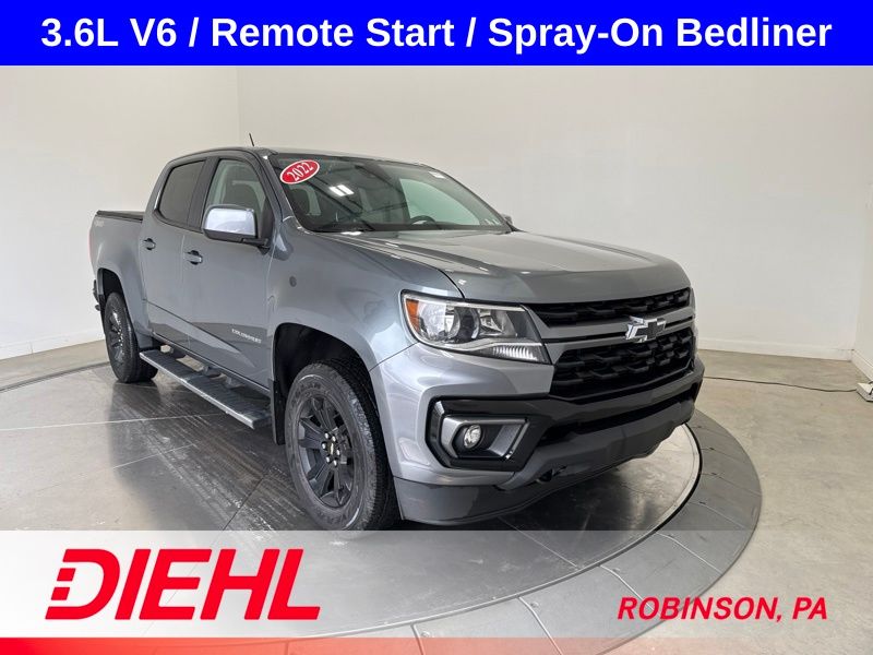 Gray (Satin Steel Metallic) 2022 Chevrolet Colorado Pickup Truck Four-Wheel Drive 8-Speed Automatic