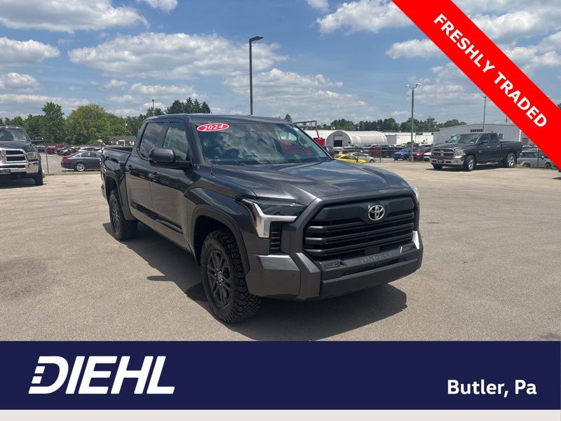 Magnetic Gray Metallic 2024 Toyota Tundra SR5 CrewMax Cab 4WD Pickup Truck Four-Wheel Drive Automatic