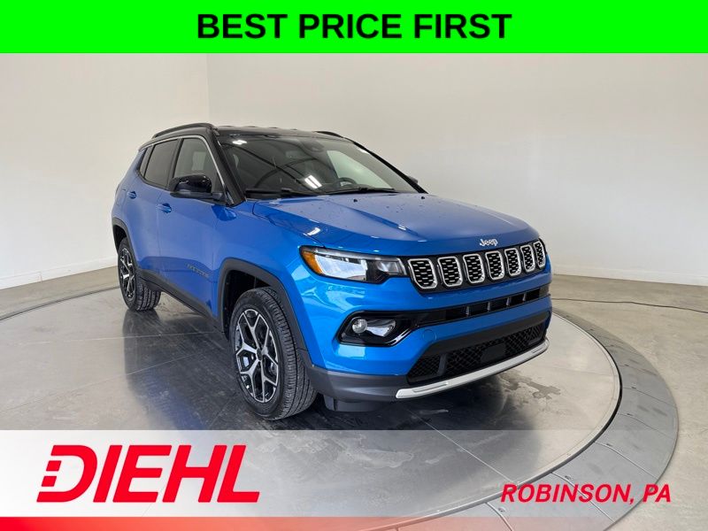 Hydro Blue Pearlcoat 2026 Jeep Compass SUV / Crossover Four-Wheel Drive 8-Speed Automatic