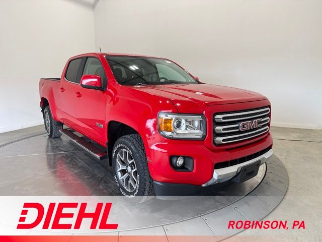 Cardinal Red 2015 GMC Canyon SLE Crew Cab 4WD Pickup Truck Four-Wheel Drive 6-Speed Automatic