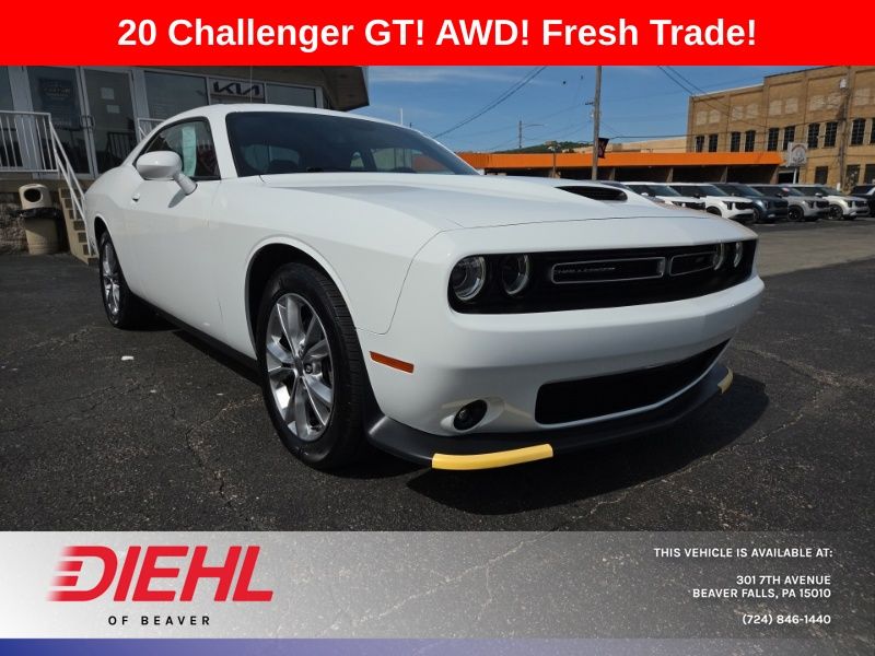 White Knuckle Clearcoat 2020 Dodge Challenger GT AWD Coupe All-Wheel Drive 8-Speed Automatic