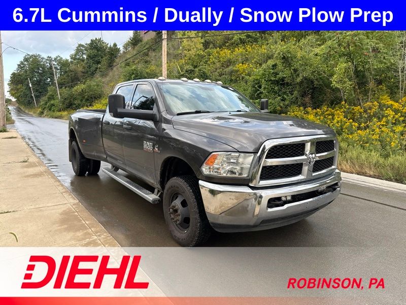 Gray (Granite Crystal Metallic Clearcoat) 2018 RAM 3500 Pickup Truck Four-Wheel Drive 6-Speed Automatic