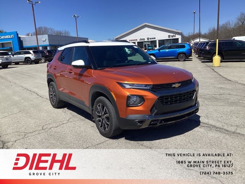 Vivid Orange Metallic 2023 Chevrolet Trailblazer ACTIV AWD SUV / Crossover Four-Wheel Drive 9-Speed Automatic