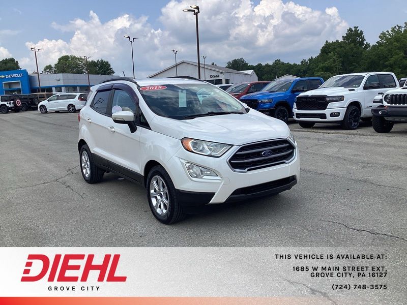 White Platinum Clearcoat Metallic 2018 Ford EcoSport SUV / Crossover Front-Wheel Drive 6-Speed Automatic