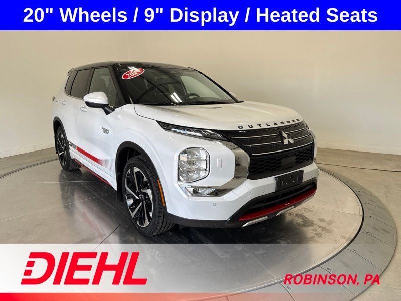Diamond White 2024 Mitsubishi Outlander Hybrid Plug-in SUV / Crossover All-Wheel Drive 1-Speed Automatic