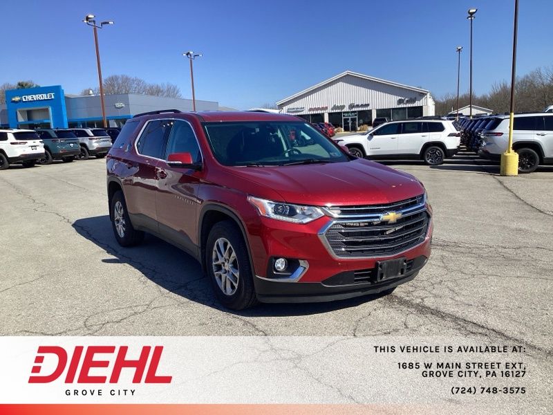 Cajun Red Tintcoat 2020 Chevrolet Traverse LT Cloth AWD SUV / Crossover Four-Wheel Drive 9-Speed Automatic