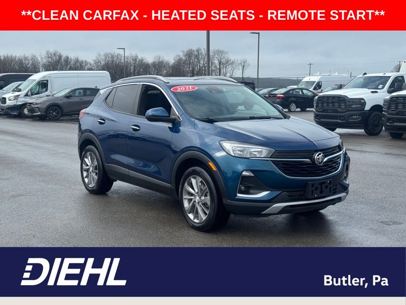 Blue (Deep Azure Metallic) 2021 Buick Encore GX Select AWD SUV / Crossover All-Wheel Drive 9-Speed Automatic