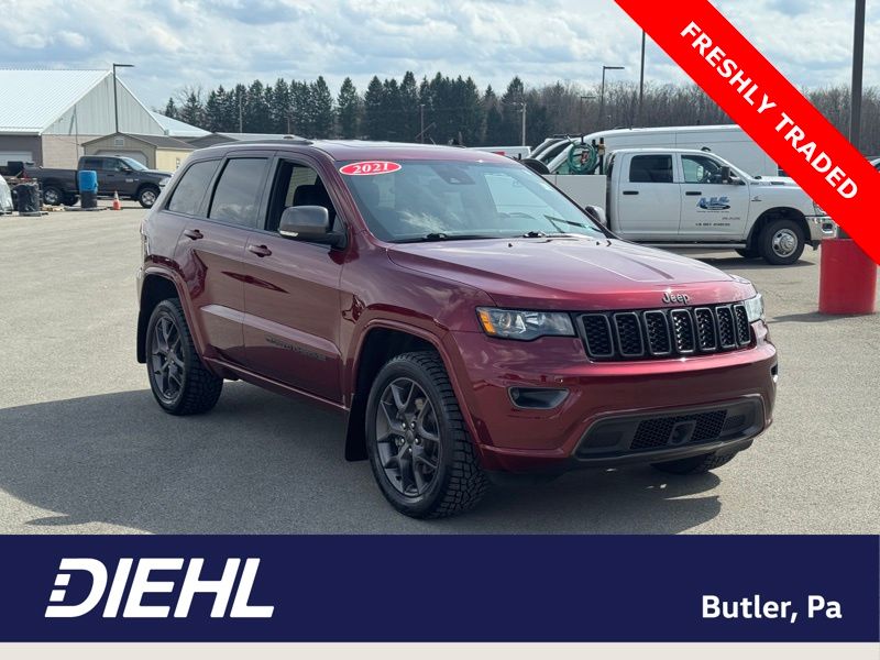 Velvet Red Pearlcoat 2021 Jeep Grand Cherokee 80th Anniversary Edition 4WD SUV / Crossover Four-Wheel Drive 8-Speed Automatic