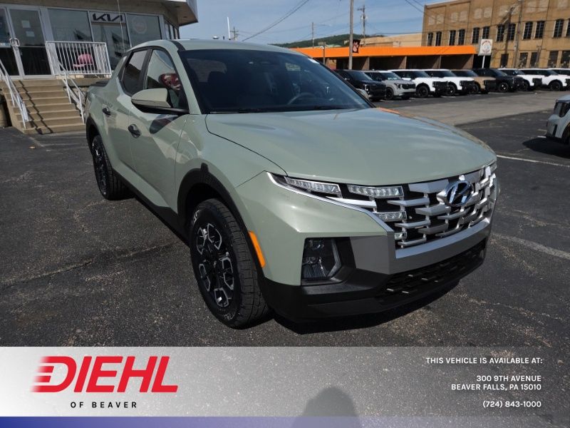 Sage Gray 2024 Hyundai Santa Cruz Pickup Truck All-Wheel Drive 8-Speed Automatic