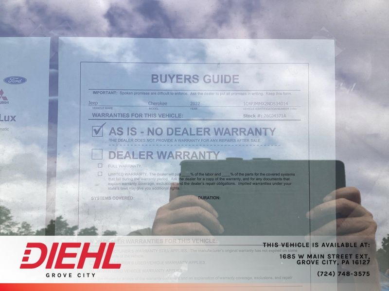 Used 2022 Jeep Cherokee SUV
