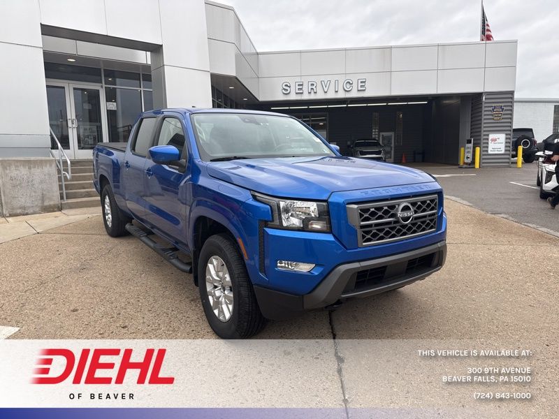 Bluestone Pearl 2024 Nissan Frontier SV Crew Cab LB 4WD Pickup Truck Four-Wheel Drive 9-Speed Automatic Overdrive