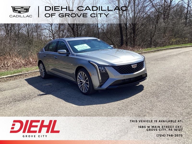 Argent Silver Metallic 2026 Cadillac CT5 Premium Luxury AWD Sedan All-Wheel Drive Automatic