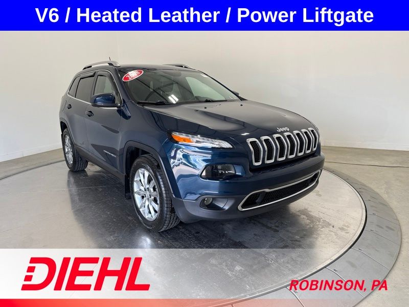 Patriot Blue Pearlcoat 2018 Jeep Cherokee SUV / Crossover Four-Wheel Drive 9-Speed Automatic