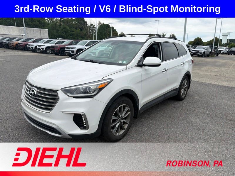 Monaco White 2018 Hyundai Santa Fe SUV / Crossover All-Wheel Drive 6-Speed Automatic