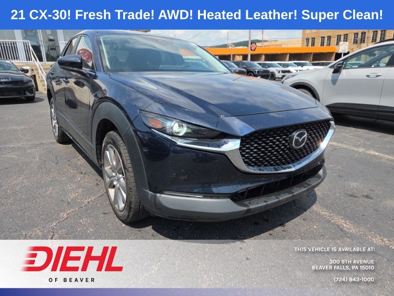 Deep Crystal Blue Mica 2021 Mazda CX-30 SUV / Crossover All-Wheel Drive 6-Speed Automatic