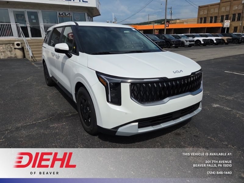 Snow White Pearl 2027 Kia Carnival Minivan Front-Wheel Drive 8-Speed Automatic