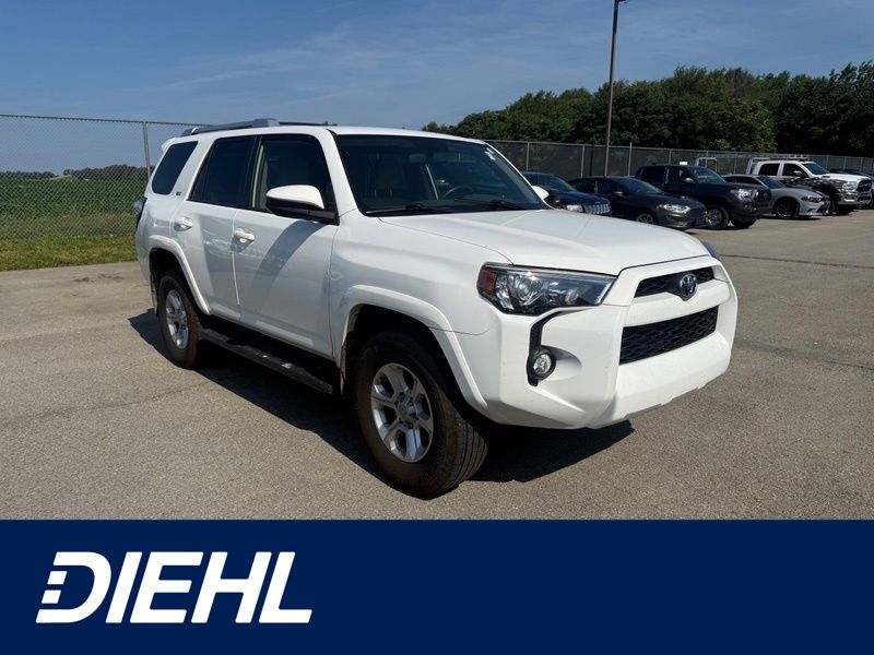 Super White 2018 Toyota 4Runner SUV / Crossover Four-Wheel Drive 5-Speed Automatic Overdrive
