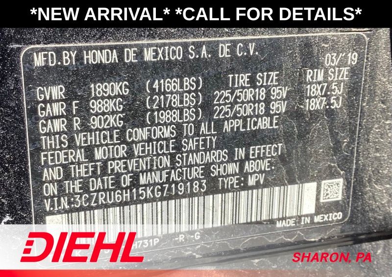 Used 2019 Honda HR-V SUV