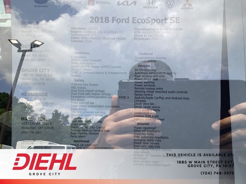 Used 2018 Ford EcoSport SUV