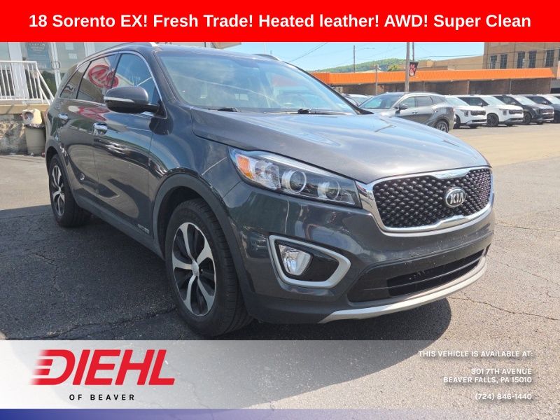 Gray (Platinum Graphite) 2018 Kia Sorento EX V6 AWD SUV / Crossover All-Wheel Drive 6-Speed Automatic