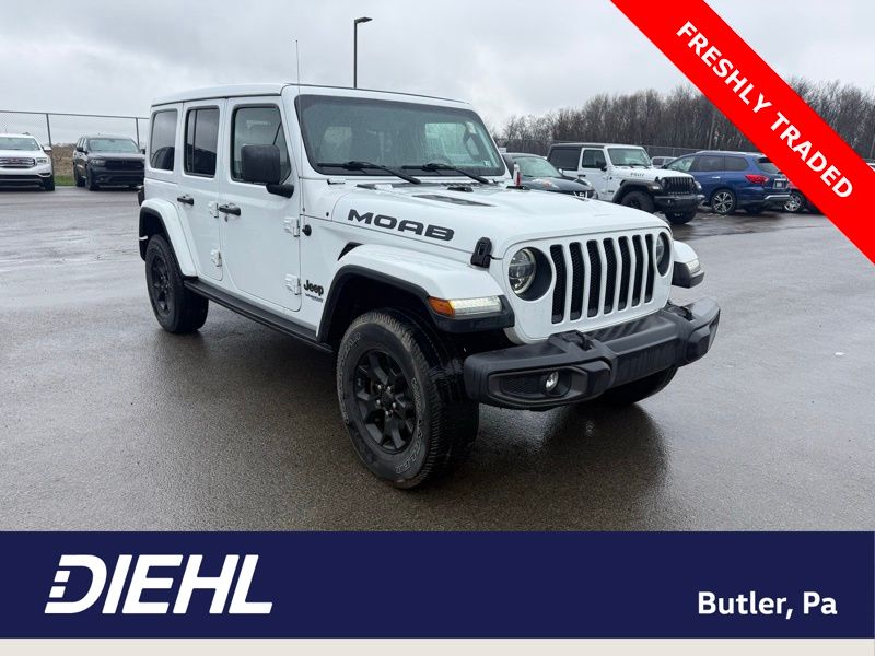 Bright White Clearcoat 2019 Jeep Wrangler Unlimited Moab 4WD SUV / Crossover Four-Wheel Drive 8-Speed Automatic