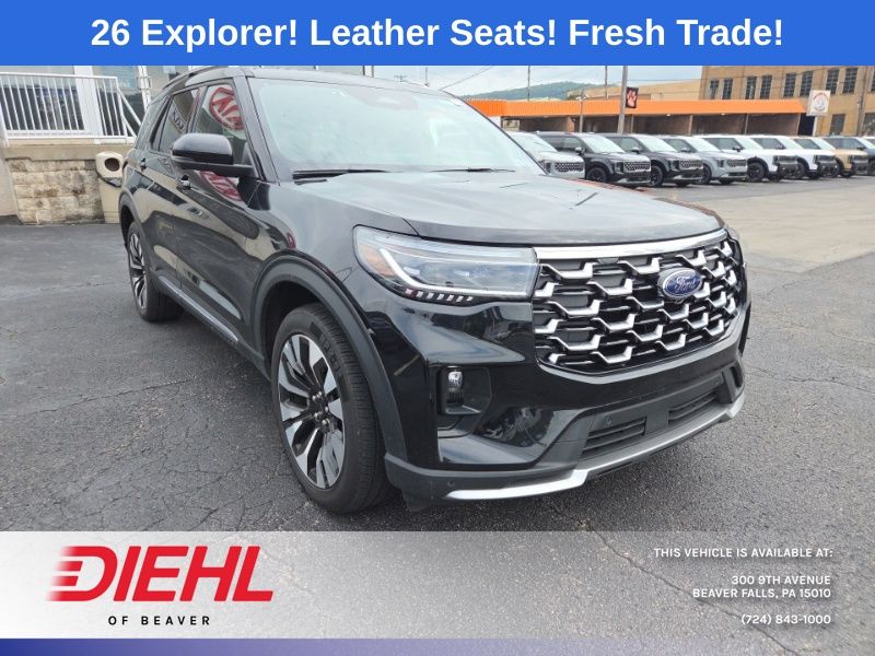 Black Metallic 2026 Ford Explorer SUV / Crossover All-Wheel Drive Automatic