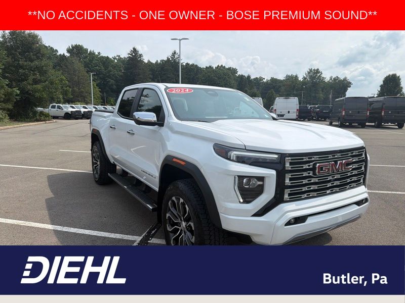 Summit White 2024 GMC Canyon Pickup Truck Four-Wheel Drive 8-Speed Automatic