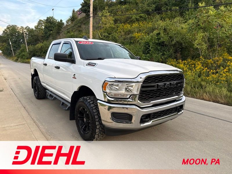 Bright White Clearcoat 2020 RAM 2500 Pickup Truck Four-Wheel Drive 6-Speed Automatic