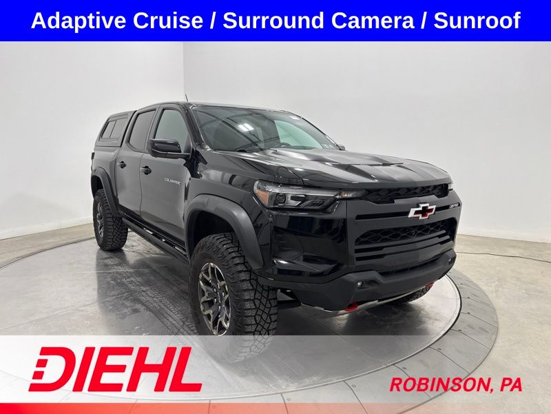 Black 2024 Chevrolet Colorado ZR2 Crew Cab 4WD Pickup Truck Four-Wheel Drive 8-Speed Automatic