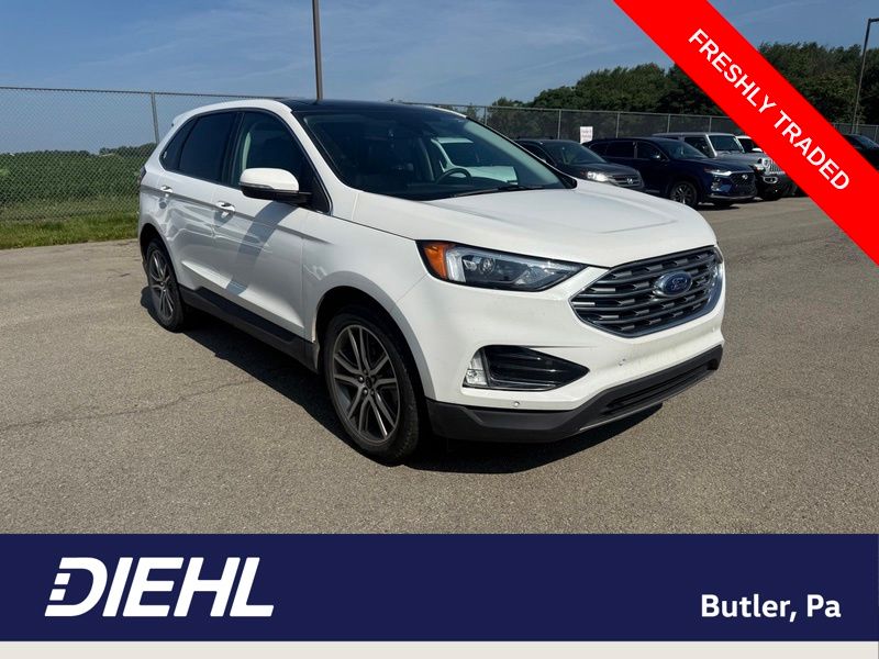 White Metallic 2023 Ford Edge SUV / Crossover All-Wheel Drive 8-Speed Automatic