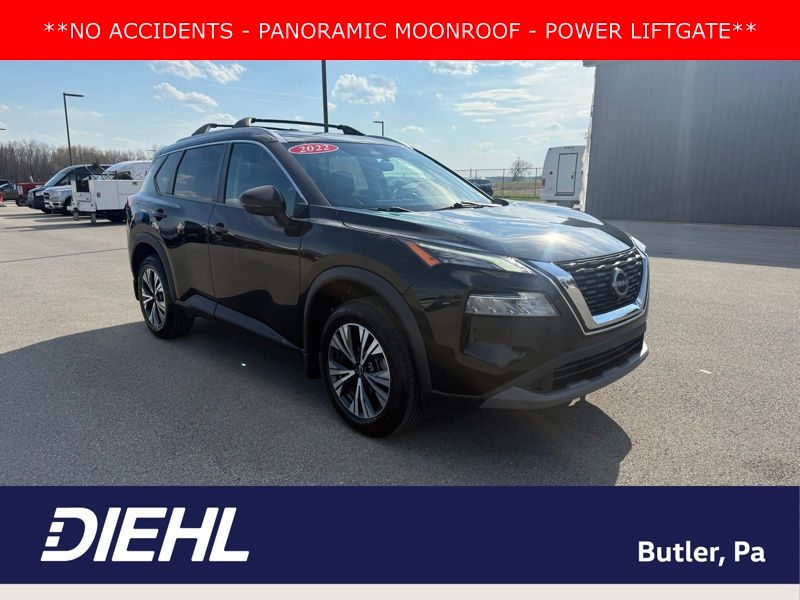 Super Black 2022 Nissan Rogue SV AWD SUV / Crossover All-Wheel Drive Continuously Variable Transmission