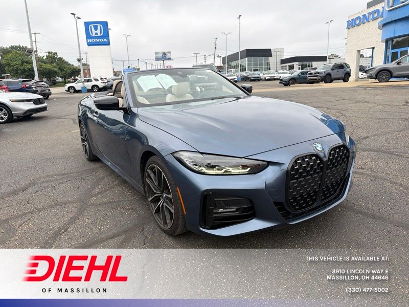 Arctic Race Blue Metallic 2023 BMW 4 Series Convertible All-Wheel Drive 8-Speed Automatic