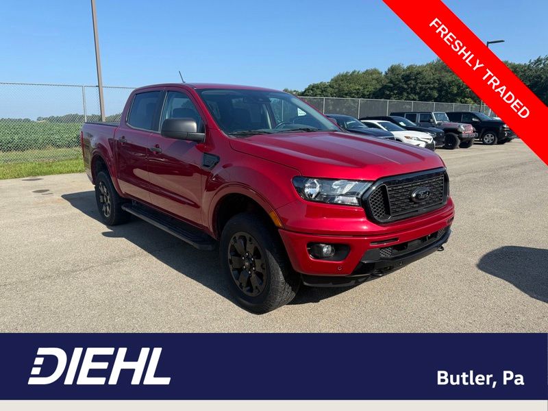 Red Metallic 2021 Ford Ranger Pickup Truck Four-Wheel Drive Automatic