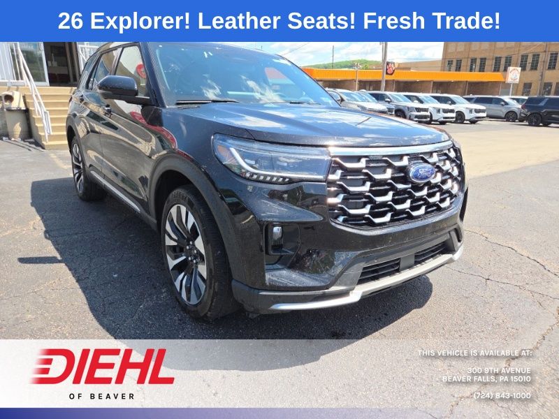 Black Metallic 2026 Ford Explorer SUV / Crossover All-Wheel Drive Automatic