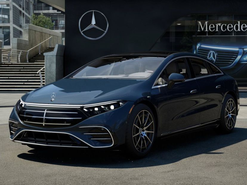 2026 Mercedes-Benz EQS 450 in Nautical Blue Metallic