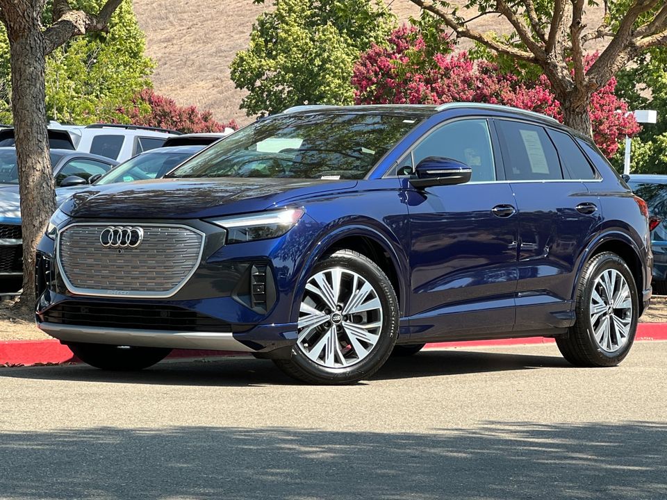 2023 Audi Q4 e-tron Premium in Blue Metallic