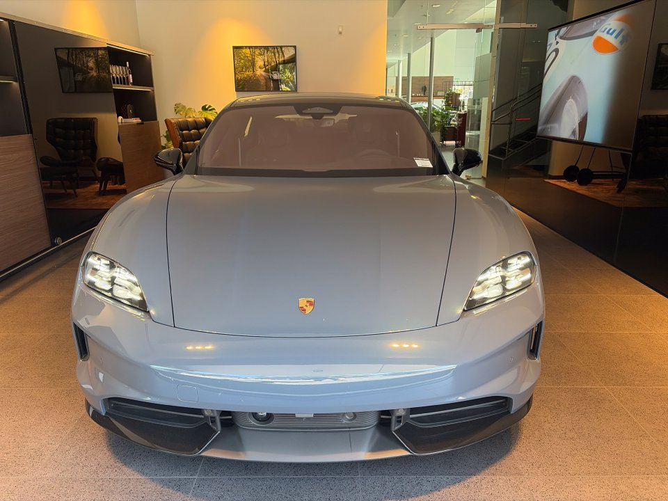 2026 Porsche Taycan 4 in Pale Blue Metallic
