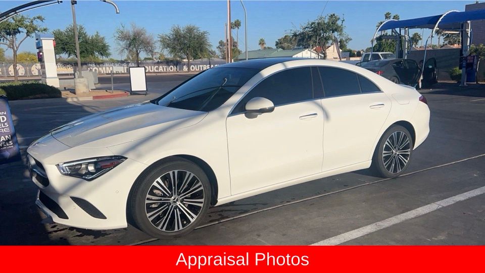 White 2022 Mercedes-Benz CLA 250 FWD Coupe Front-Wheel Drive 7-Speed Automatic