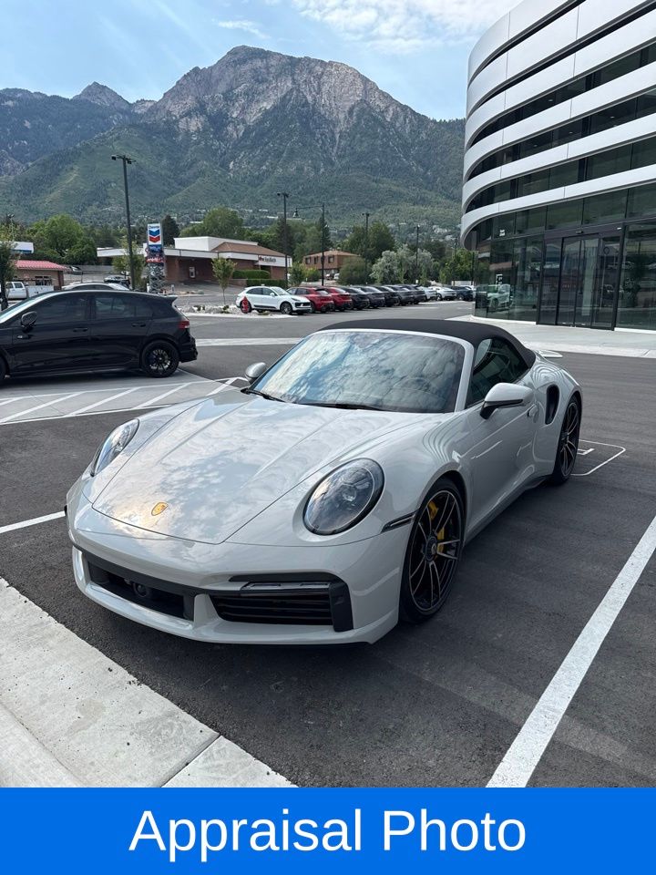 Brown (Beige/Tan) 2021 Porsche 911 Convertible All-Wheel Drive 8-Speed Automatic
