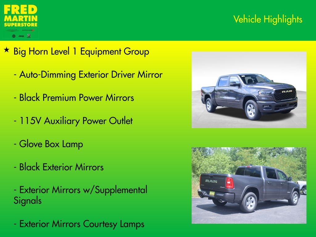 new 2026 Ram 1500 car, priced at $51,270