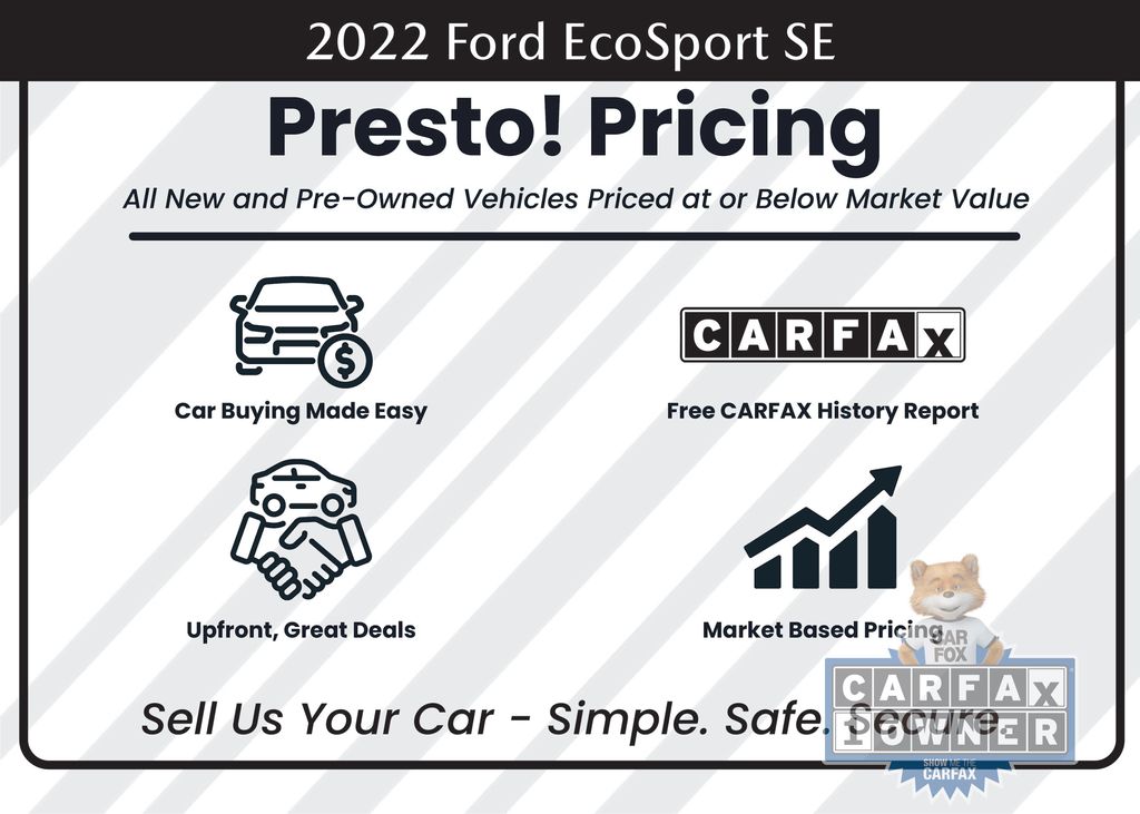 used 2022 Ford EcoSport car, priced at $18,219