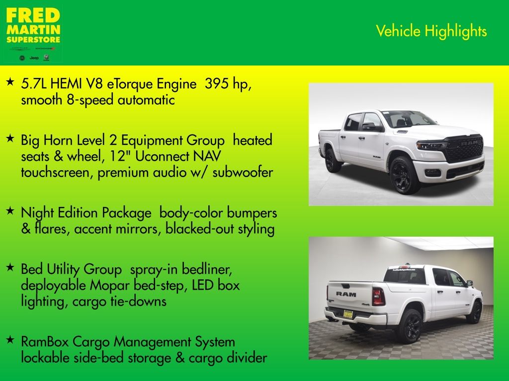 new 2026 Ram 1500 car, priced at $56,375