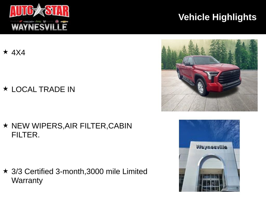 used 2023 Toyota Tundra car, priced at $39,900